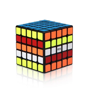 QiYi QiZheng 5x5x5 Magic Cube Melns Stickess Profesionālās Ātrums Bērnu Klucīši Rotaļlietas Puzzle Izglītības Cubo Magico Dāvanu Rotaļlietas