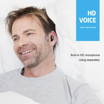 ROCKSTICK D015 TWS bezvadu 3D Stereo Bluetooth V5.0 Austiņas portable touch ūdensizturīgs sporta austiņas un earbuds austiņas