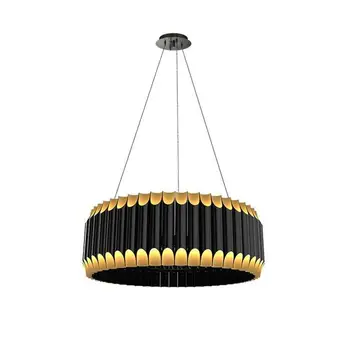 Radošā Luksusa Alumīnija Caurule melna+zelta LED Pendant gaismas lampas Karājas lampas Ēdamistaba, Dzīvojamā istaba, guļamistaba, viesnīca, kafejnīca, foajē