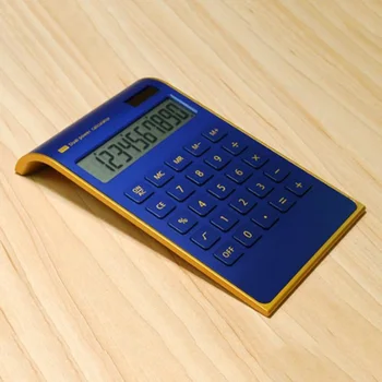 Radošā Slim 12 Ciparu Kalkulators, Duālais Barošanas Saules Enerģijas Kristāla Atslēgu Kalkulators