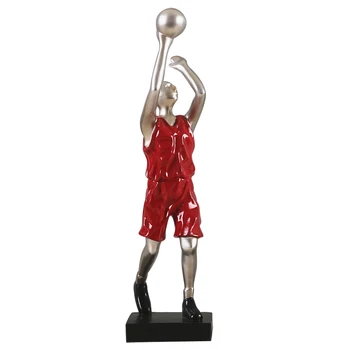 Radošā vienkārši mūsdienu basketbola skaitļi skulptūru dekoratīvi mākslas dzīvojamā istaba mājas mīksto rotājumi nieciņiem