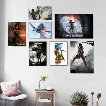 Rise Of The Tomb Raider Spēle Audekls Izdrukas Modernās Glezniecības Plakāti Sienas Art Pictures Par Dzīves Telpu Dekorēšana Bez Rāmja