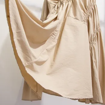 SHENGPALAE ir 2021. Jaunu Modes Rudenī Nelegālo Kroku Svārki Sievietēm Cietā Vintage Zaudēt Gadījuma korejas Faldas Mujer Moda Jūra FV317