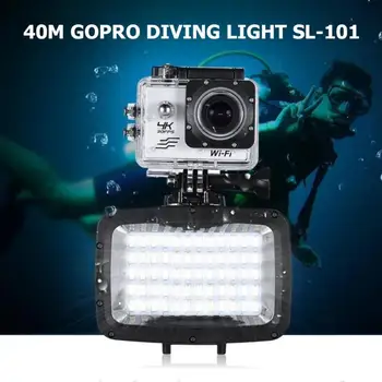 SL-101 LED Daivinga Kamera Video Aizpildīt Gaismas Ultra Spilgti 60 LED gaismas 1800LM Fotogrāfija Lampas GoPro Foto Studija Piederumi