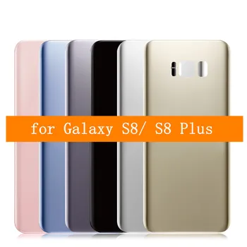 Samsung Galaxy S8 Plus Stikla Akumulatora Aizmugurējo Vāciņu Galaxy S8 G950F S8 Plus G955F Aizmugurējās Durvis Korpusa Vāka Remonta Daļas
