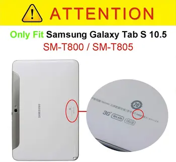 Samsung Galaxy Tab S 10.5 collu T800 T805 SM-T800 SM-T805 Cilnes Tablete Lietā 360 Rotācijas Leņķis Flip Modes Ādas Vāks