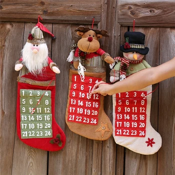 Santa Claus, Sniegavīrs, Ziemassvētku Zeķes Jauno Gadu Ziemassvētku Dāvanu Maisiņi ziemassvētku kalendāra navidad Santa Maisi enfeites de