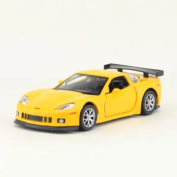 Simulācijas 1:36 Corvette C6 sakausējuma auto modeli,die-cast metāla durvis, pavelciet atpakaļ bērnu rotaļu modeli,zēns dzimšanas dienas dāvanu,bezmaksas shippin