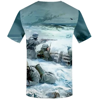 Smieklīgi, T krekli Kara T krekli Vīriešu Krievijas Drukāt Militāro T Iespiesti Raksturs Tshirts Gadījuma Sniega T krekls 3d Vīriešu Apģērbu Jaunas