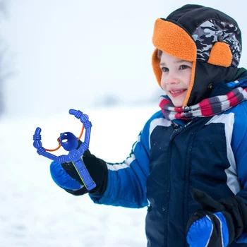Sniega Katapulta Snowball Launcher Jautri Sniega Rotaļlietas Āra Bērniem Pikas Rotaļlietu Ziemas Sniegapika Cīnās Dekompresijas Rotaļlietas