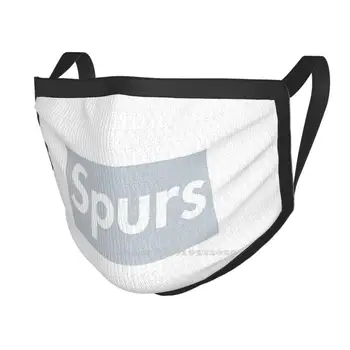 Spurs Box Logo ( Melns), Ziema, Pavasaris Drukāt Mutes Maska Lamarcus Aldridge Kawhi Leonards Tims Dankans Manu San Antonio Texas