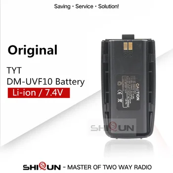 Sākotnējā 1800mAh Bateriju par TYT DM-UVF10 Saderīgs ar RT2 Akumulators DC 7.4 V UVF10 Li-ion Akumulators DMR Walkie Talkie Litija