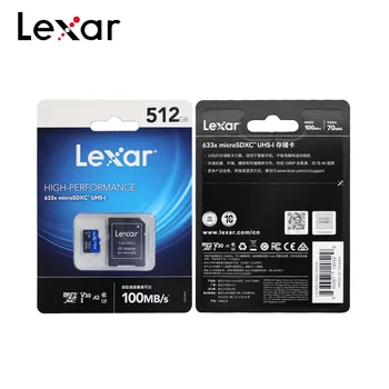 Sākotnējā Lexar 128GB Micro SD atmiņas Kartes 16GB 32GB Atmiņas Kartes līdz Max 95M/s 64GB Class10 633x cartao de memoria TF Flash atmiņas Kartes