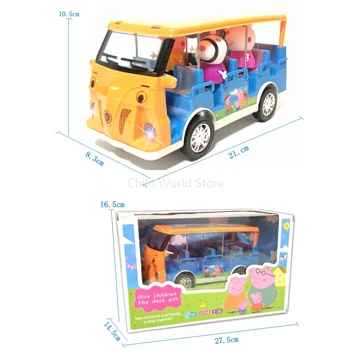 Sākotnējā Peppa Pig Rotaļlietu Komplekts Peggy Autobusu Skolas Autobusu, Vieglo Auto Mājās Mājā Gaismu, Mūzikas Istaba Studiju Rakstāmgalds, Gaisa Kuģa Zēns Meitene Dzimšanas Dienas Dāvana