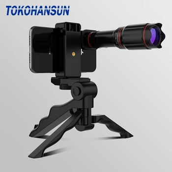 TOKOHANSUN Izvēles HD 32 X metāla teleskopu telefoto objektīvs monokulāri mobilo objektīvs+ selfie statīvu Samsung, Huawei visas Viedtālrunis