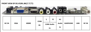 TV+HDMI+VGA+AV+USB+AUDIO TV controlador LCD komplekts 17