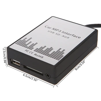 USB, SD, AUX Auto MP3 Atskaņotājs Mainītājs Adapte par nissan Almera Maxima Teana