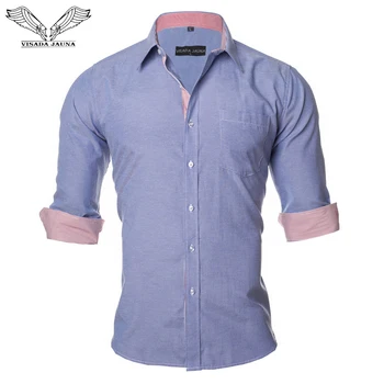 VISADA JAUNA Eiropā Izmēra Vīriešu Krekls Jaunu Lupatu Vīrietis modis Apģērbu Chemise Biznesa Gadījuma LongSleeve camiseta masculina N9036