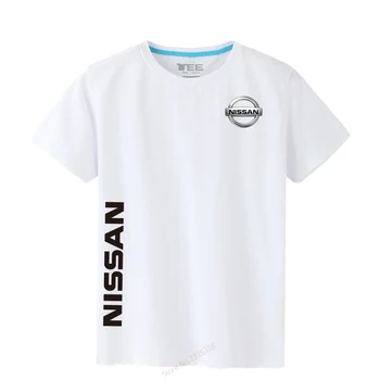 Vasaras jaunā dizaina cietā krāsa Nissan T-kreklu o-veida kakla kokvilnas t sieviešu un vīriešu T krekls