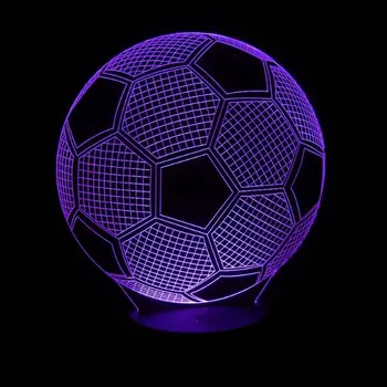 Veicināšanas LED Krāsa Mainās Nakts Gaisma futbols Futbols Lampas Garastāvoklis Gaismas Ziemassvētku Puse Mājas Apdare Dāvana Tētis