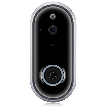 Video Durvju zvans Bezvadu Mājas WiFi Drošības Kamera, 720P HD Audio Durvju zvans ar PIR Kustības detektors Nakts Redzamības divvirzienu Runāt