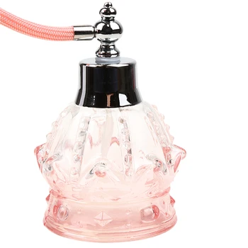 Vintage Crystal Smaržas Pudele w Rozā Ilgi Aerosola Izsmidzinātājiem Uzpildāmas Elegants