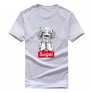 Vīrieši Harajuku Sugoi Toga Himiko Mans Varonis Augstskolu Tee Kreklu Anime Apģērbu Boku Nav Varonis T Karikatūra Cilvēks ir Kokvilnas T-krekls Unisex