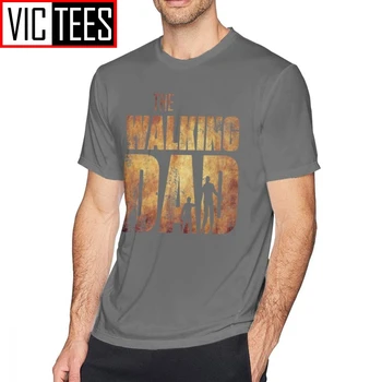 Vīriešu Walking Dead T Krekli Pastaigas Tētis Sākotnējā Tēva Dienu Zombiju T-Krekls Procentiem Kokvilnas Vīriešu T-Veida Krekls Grafiskais Tshirt