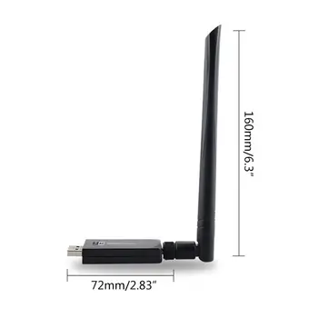 W50L-5DB Dual Band 2.4 G/5G WiFi USB3.0 Adapteris RTL8812AU Čipu Bezvadu AC High Gain Antena Tīkla Karte Desktop Laptop C26