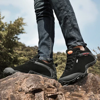 XIANG GUAN āra pārgājienu apavi slidens ūdensizturīgs Sneaker cilvēks augstas kvalitātes Anti kažokādas, āra sporta zābaki, izmērs 36-48
