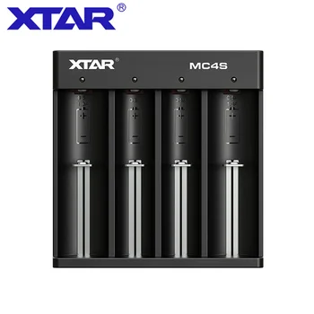 XTAR MC4S 3,7 V Akumulators, Lādētājs TypeC Ieejas USB Lādētāju 18650 Akumulatoru 10400-26650 1.2 V NI-MH/CD AAA AA Akumulatoru Lādētāja 18650