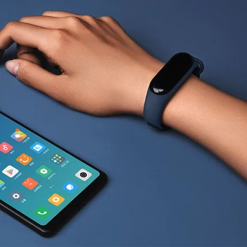 Xiaomi Mi Grupa 3 NFC Smart Aproce Fitnesa Rokassprādze MiBand Liels skārienekrāns OLED Ziņu sirdsdarbība Laiks Smartband