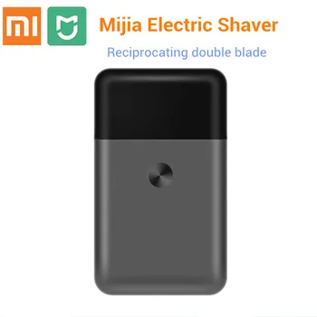 Xiaomi Mijia Elektriskais Skuveklis 2 Blade Razor Vīriešiem Mini Portatīvo Skuvekli Mazgāt Bārdas Trimmeris USB Lādējamu Mens Ceļojumu