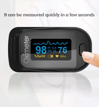 Youpin Pieaugušo mājsaimniecības pirkstu klipu oximeter pirkstu pulsa oximetry monitors PI elpošanas biežumu miega uzraudzība