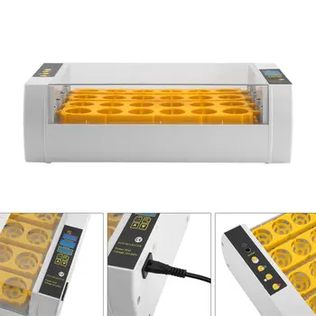 Ātra piegāde Pīļu, Paipalu Fermas Brooder Labākais 24 Vistas Olu Inkubators Automātiskā Inkubatora Mājputnu Digitālā Kontrole Inkubatora Mašīna