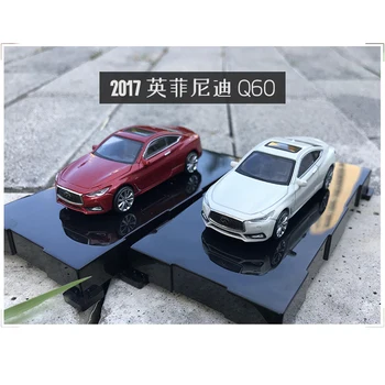 1/64 Paudi Modelis Nissan Infiniti Q60 2017 Lējumiem AUTOMAŠĪNAS MODELIS ROTAĻLIETAS Zēniem Meitenēm, Dāvanu, Dāvana, Balta/Sarkana, Metāla,Plastmasas,Gumijas
