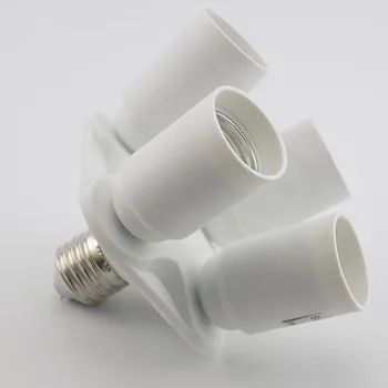 1 līdz 4 E27 E27 Lampas Bāzes, Kontaktligzdu, Apgaismojuma Lampas Pārveidotājs Adapteris 4 1 Galvas Spuldze LED 100-240V Spuldzes Turētāju Adapters Sadalītājs