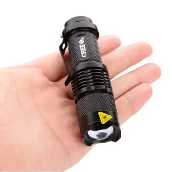 10 gab 3 Režīmu Mini Portatīvo Darba lampas 3800LM Q5 LED Lukturītis ZOOM torchflashlight dzīves Apgaismojuma laternas ar AA 14500 Akumulators
