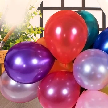 100pcs/daudz gaisa balonu, no Lateksa, 10inch Bumbu dekoru piepūšamās ballons bērniem, baby sarkanā dzimšanas dienas svinības rotājumi kāzu baloni