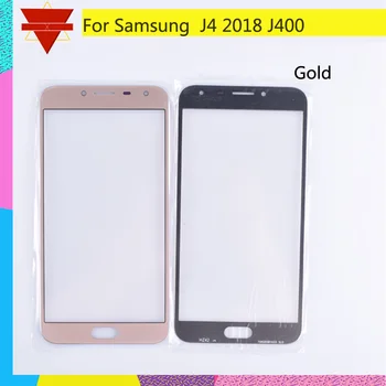 10Pcs/daudz Par Samsung Galaxy J4 2018 J400 SM-J400F J400F/DS J400G/DS J400G Touch Screen Priekšējo Ārējo Stikla TouchScreen Objektīvs