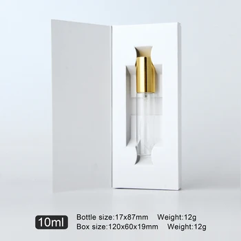 12 gabali/daudz 10ml Portatīvo Smaržu Pudeles, Aerosola Pudelītes iepakojumā parauga tukšu konteineru Mini uzpildāmas pudeles