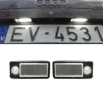 12V Automašīnas Aizmugurējā Numuru Licences Plāksnes Gaismas LED Plastmasas 6000K der Audi A4 B5 Avant S4 B5 Avant A6 B4 C5 8E0807430A
