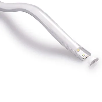1m/gab Bendable Elastīgs LED Izliekta Alumīnija Ekstrūzijas Profilu Elastīgu LED Lentes elastīgs led profilu