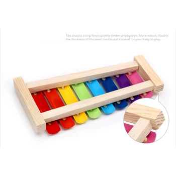 2019 JAUNAS Koka Xylophone Mūzikas Instrumentu 8 Toņi Rotaļlietas Multicolor Bērniem Bērniem Bērnu ASD88
