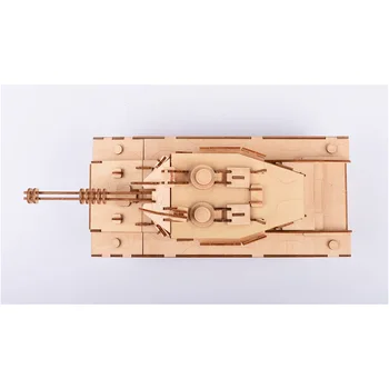 2019 Jaunu DIY 214pcs Augstas precizitātes Lāzera Griešana Puzzle 3D Koka Basswood Mozaīkas Modelis -Tvertne Modeļu Veidošanas Komplekti