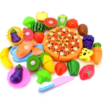 2019 Karstā Pārdošanas Plastmasas Virtuves Pārtikas Augļu Dārzeņu Griešanas Bērniem Izlikties, Spēlēt Izglītības Rotaļlietu Drošumu Bērniem, Virtuves Komplekti, Rotaļlietas,