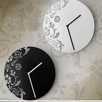 2019 Sienas Pulkstenis Īss Dizaina Pulksteņi Reloj De Salīdzinot Horloge Akrila Spoguli Viesistabā Kvarca Skatīties Mājas Pulksteņi