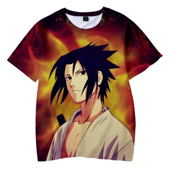 3 Līdz 14 gadiem, bērnu T Krekls Naruto 3d iespiests t-krekls zēniem, meitenēm ar īsām piedurknēm t harajuku Anime, t krekli, Bērnu apģērbi