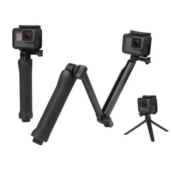 3 Veidu Grip Ūdensizturīgs Monopod Selfie Stick Statīva Stends, GoPro Hero 7 6 5 4 Sesijas par Go Pro Piederumu