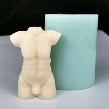 3D Sieviete Vīrieša Ķermeņa Silikona Veidnē Cilvēka Ķermeņa Sveces, Ģipša Šokolādes Valentīna Dienas Kūka Pelējuma Interjera Dekorēšana Rīks